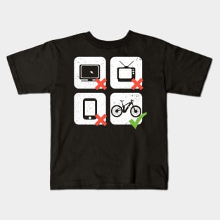 E-MTB Downhill E-Bike Mountainbike EMTB MTB Quote Kids T-Shirt